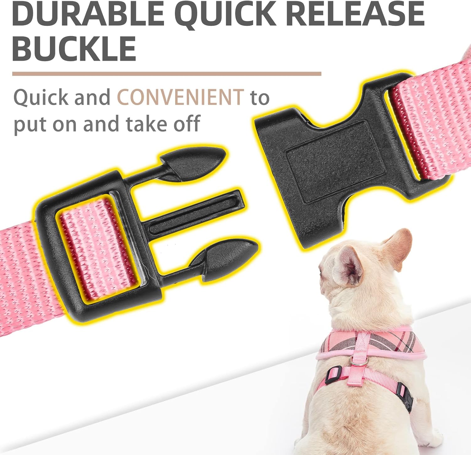 PUPTECK Soft Mesh Dog Harness with Collar with Bling Diamante and Double Bells