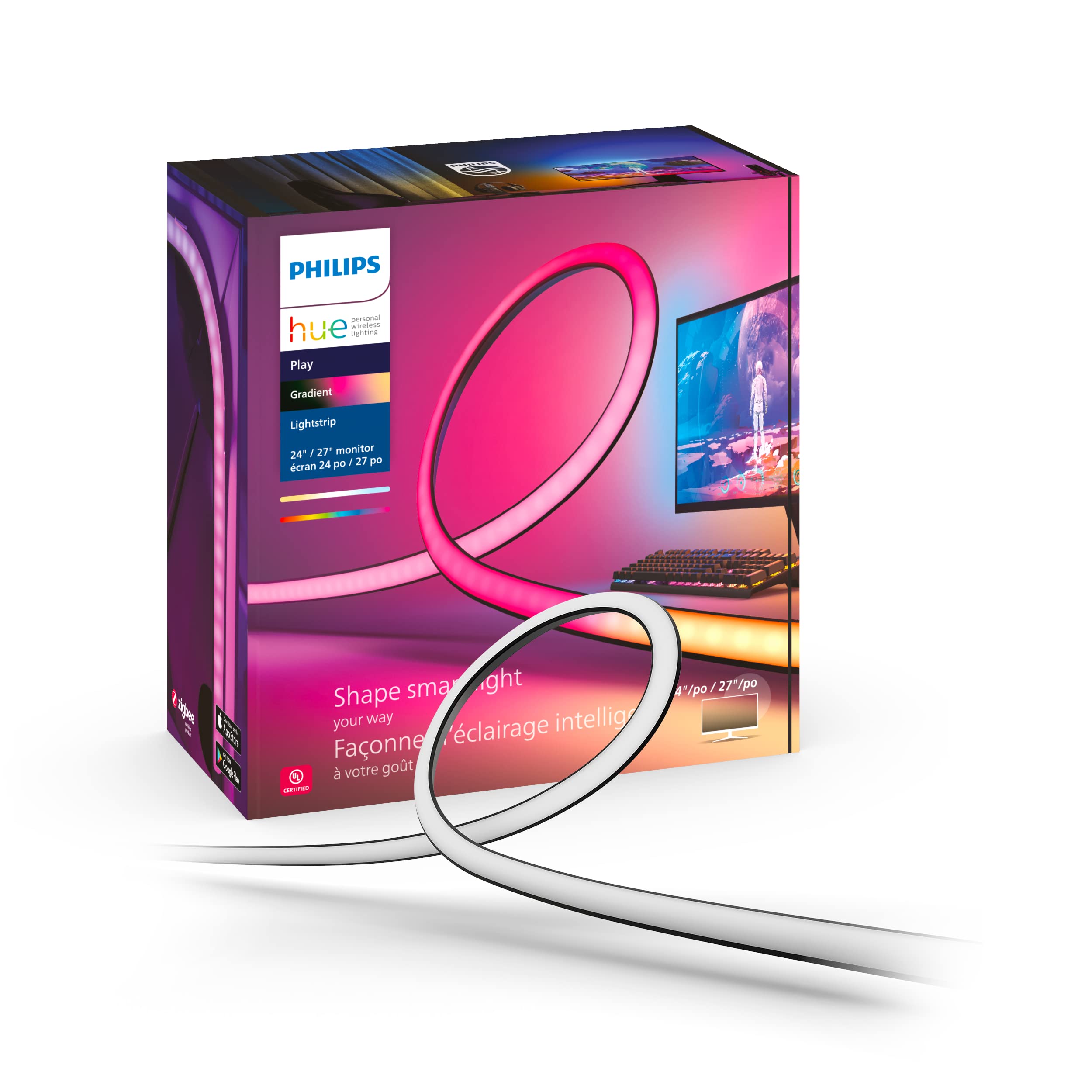 Philips Hue White and color ambiance Taśma LED Play gradient PC 24" 27"
