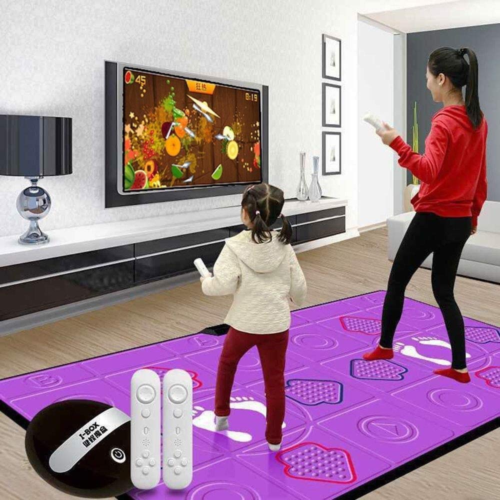 Dance mats Double 3D Somatosensory Game Console, Support All TV And USB Connections, Silicone Massage Electronic Dancing Step Pads
