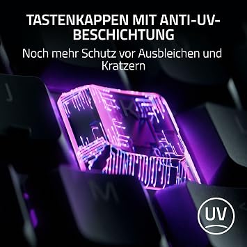 Razer Ornata V3 Tenkeyless - Compact Flat Gaming Keyboard (Mecha Membrane Switches, Keycaps with Anti-UV Coating, Illuminated Separate Media Keys) QWERTZ DE Layout | Black