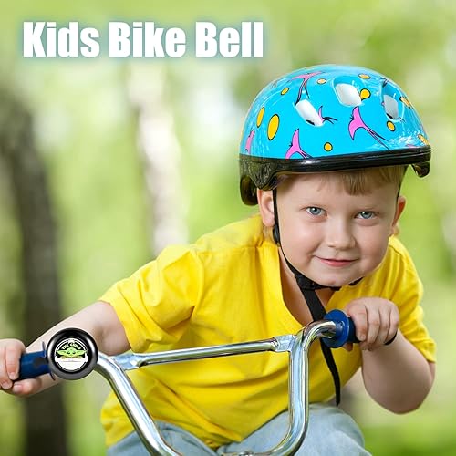 Miniatura 6 de Akkya Timbre de bicicleta para niños y adultos, lindo kawaii de dibujos animados para bebé, manillar de ciclismo de rodilla, accesorios para