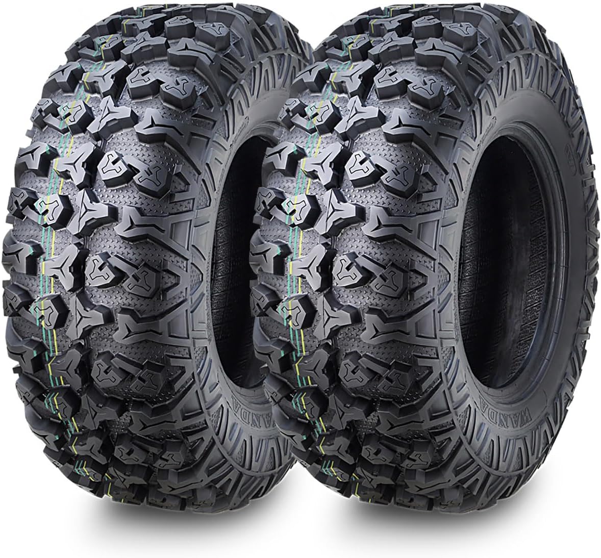 WANDA Set of 2 ATV/UTV Tires 27x9R14 /8PR Radial Deep Tread - 10282