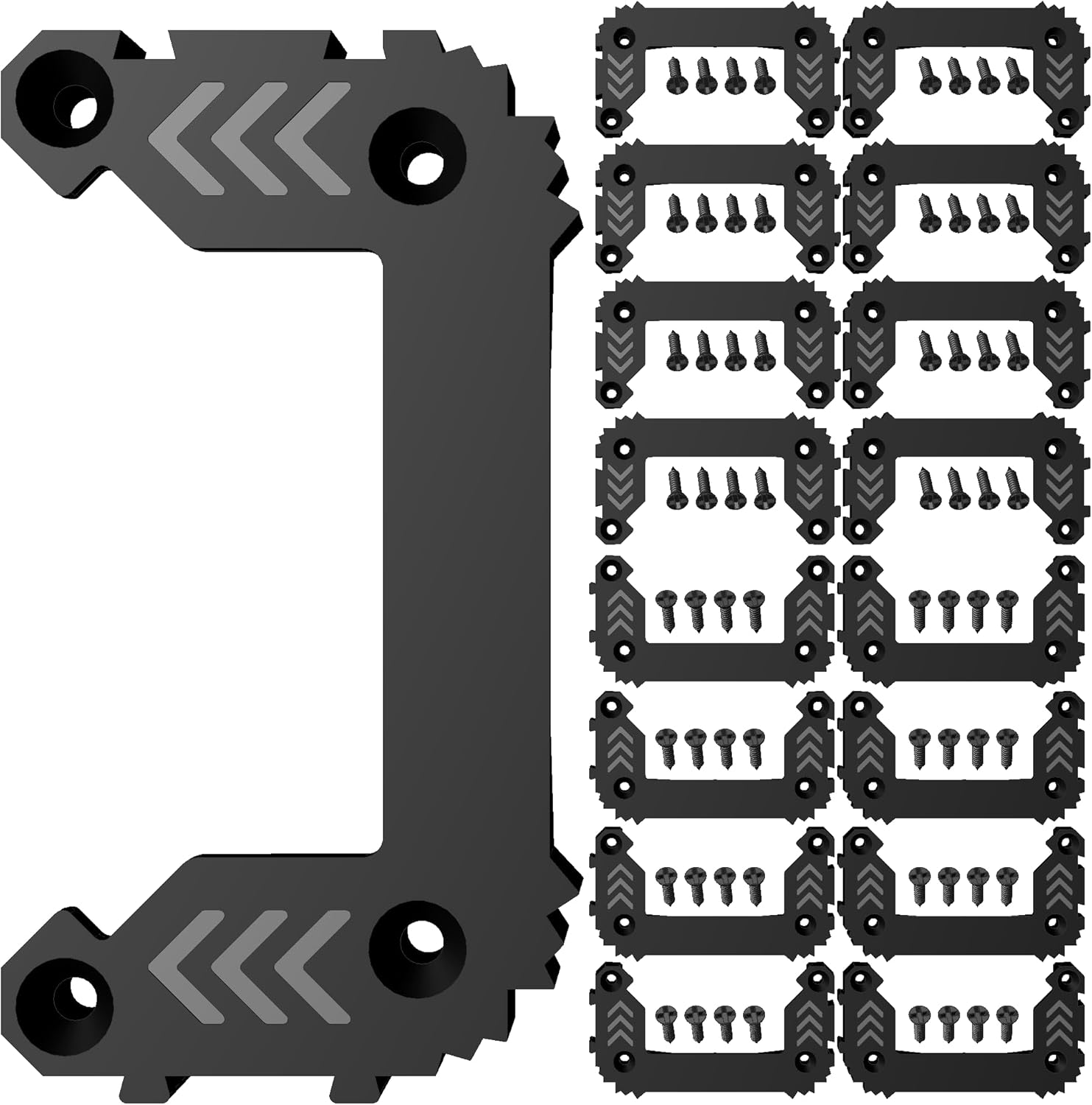 for Milwaukee Packout Cleats, Cleat 'n' Feet Cleats Compatible with Milwaukee Packout System, MountTool Box Storage System Anywhere NyVoozy (16, black)