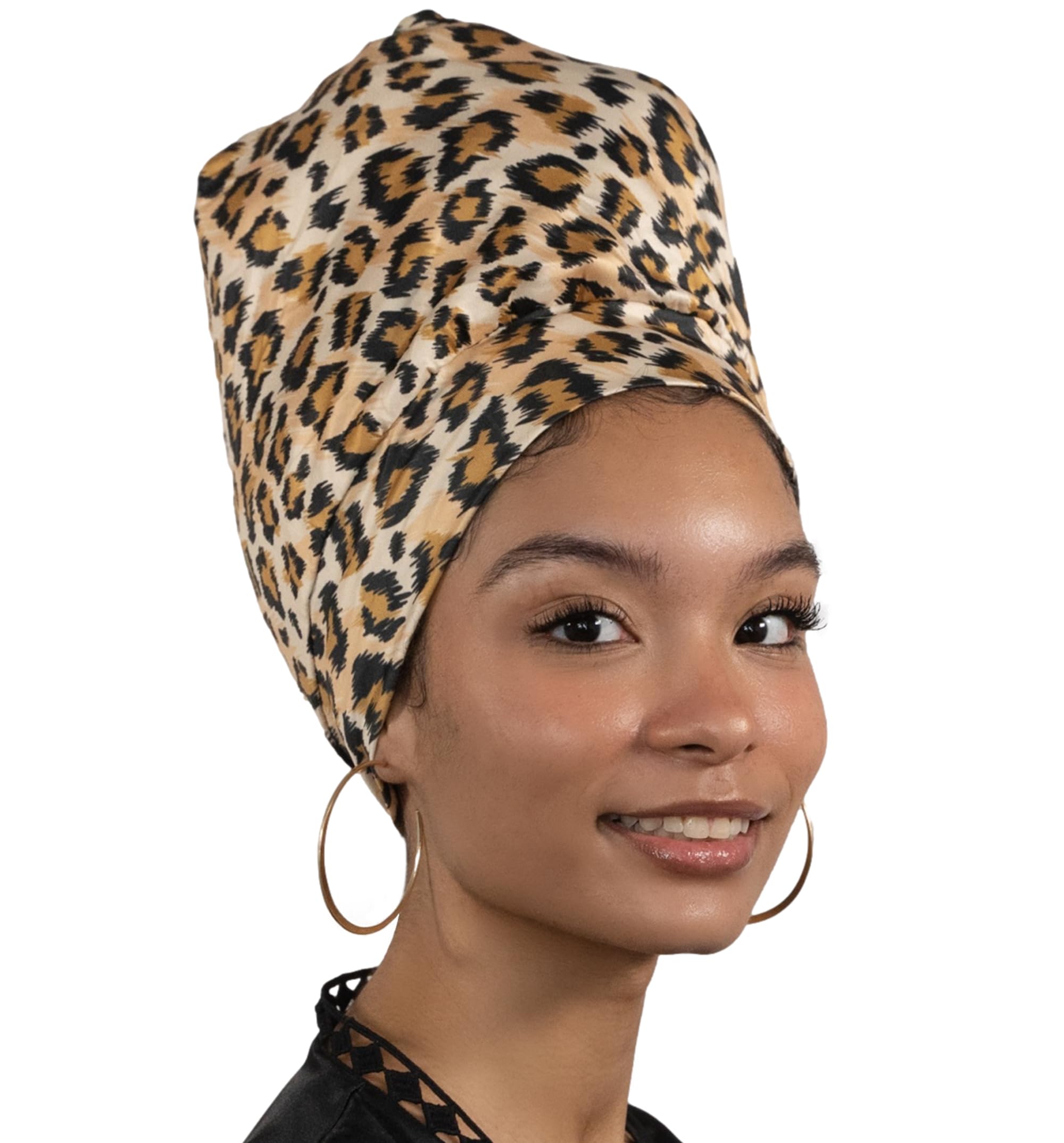 Satin Sleep Cap and Hair Bonnet for Sleeping - Satin Lined Sleep Cap, Sleeping Bonnet Satin Head Wrap - Satin Hair Wrap
