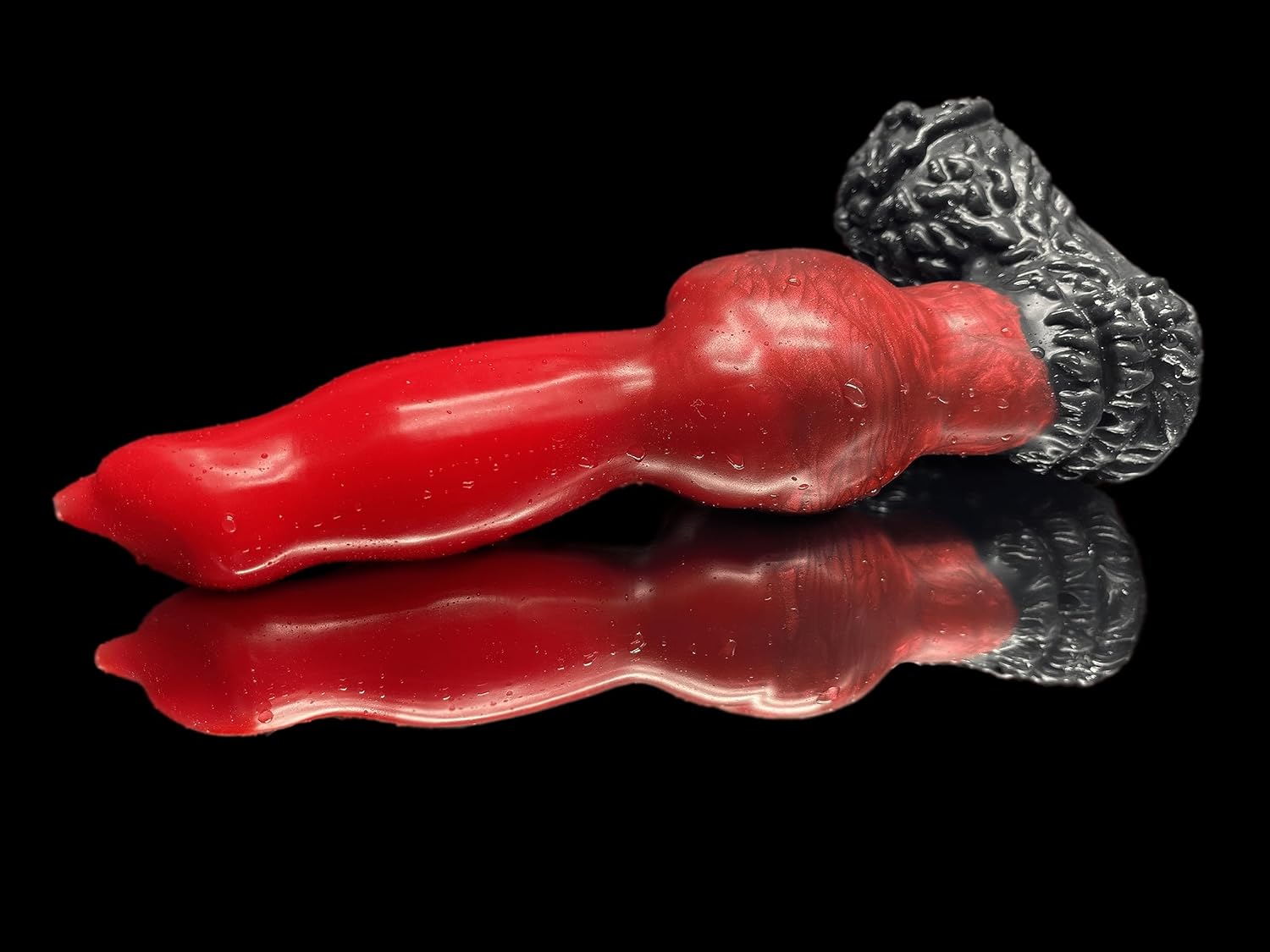 FlirtyDawg Fantasy Monster Werewolf Alien Dildo Adult Anal Realistic Sex Toy Butt Plug Platinum Silicone Knotted Lucky Color Mastiff- Made in USA (10 inch)