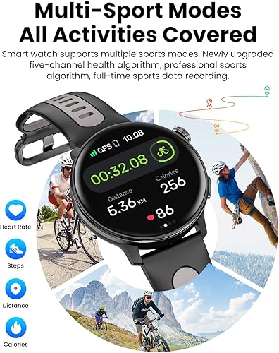 Miniatura 6 de Reloj inteligente GPS, pantalla AMOLED de 1.43 pulgadas, reloj inteligente para hombres y mujeres, rastreador de fitness, brújula de relojes