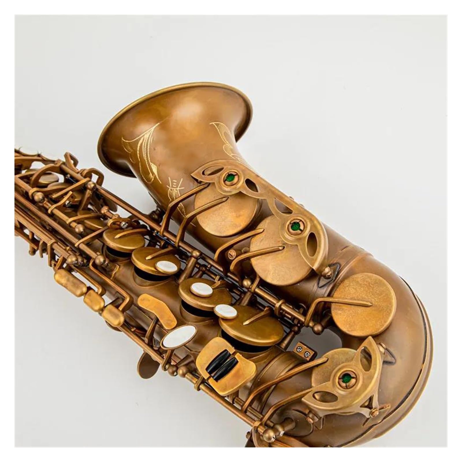sassofono Sassofono contralto Mib color bronzo Sassofono contralto Strumento a fiato professionale con bocchino(Light Grey)