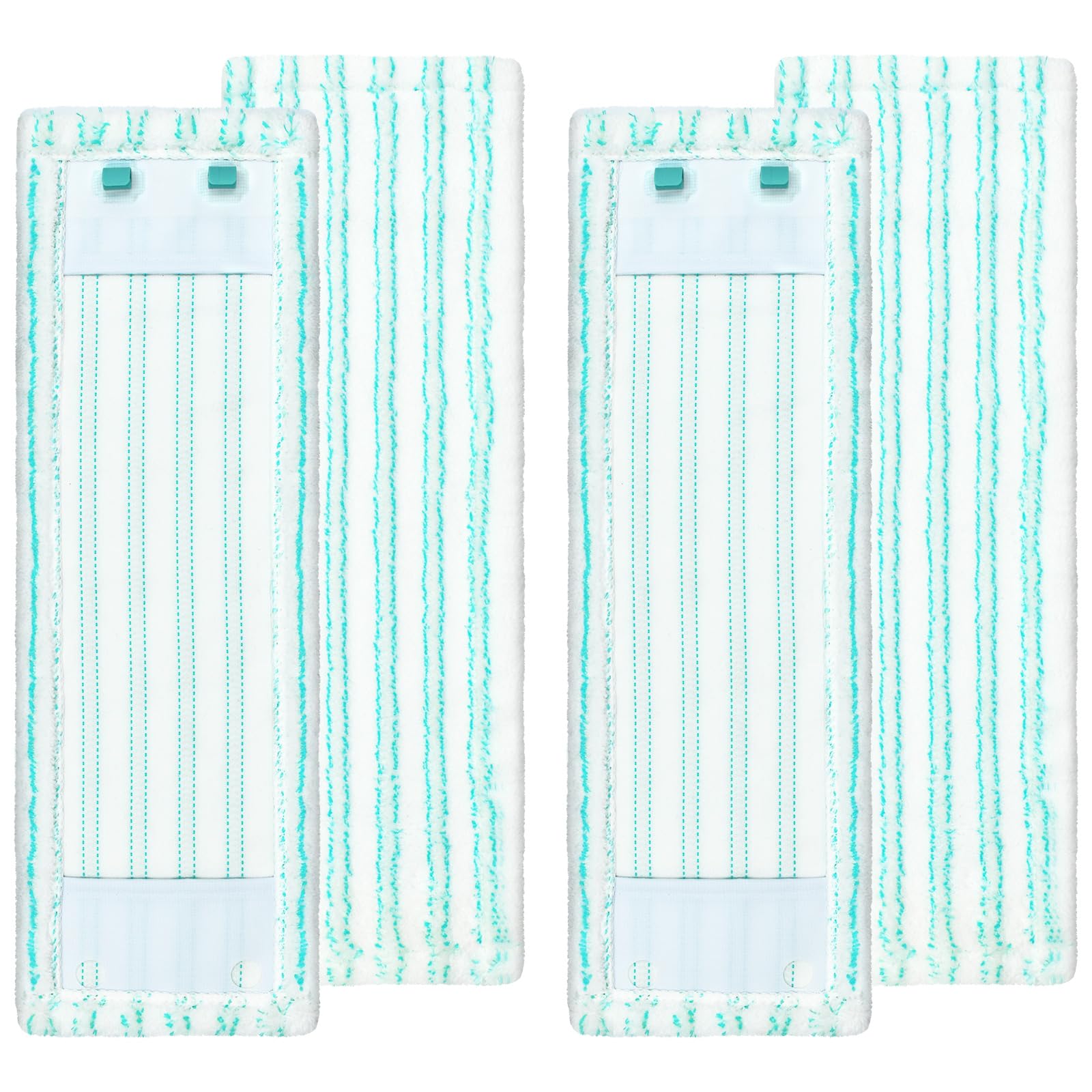 GFRED Set of 4 Microfibre Mop Covers Replacement Head for Leifheit Profi XL Micro Duo / Profi XL Cotton Plus All Floor Mop Handles Floor Mop Replacement Cover