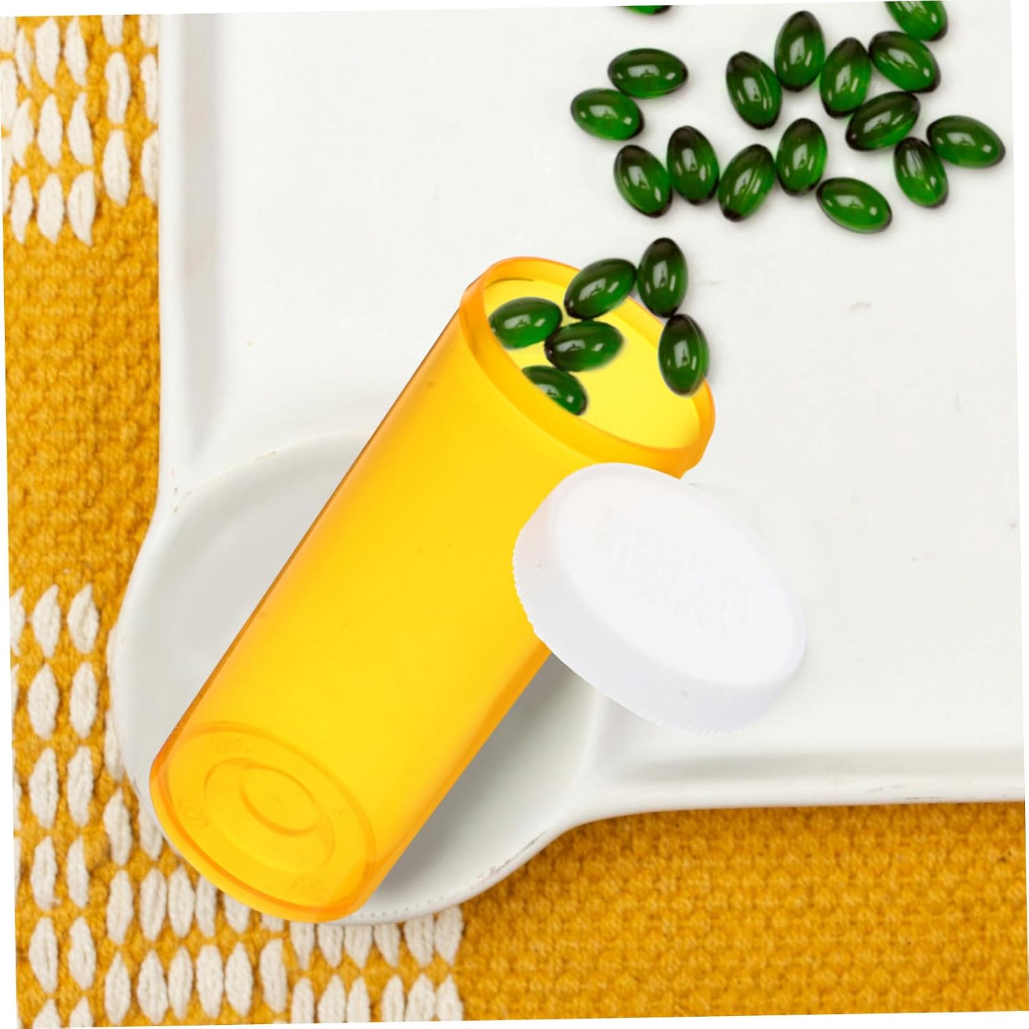 25Pcs Mini Medicine Bottles Convenient Portable Carrier for Daily Use Travel Emergency Durable Material for Storing Liquid Gels Medications