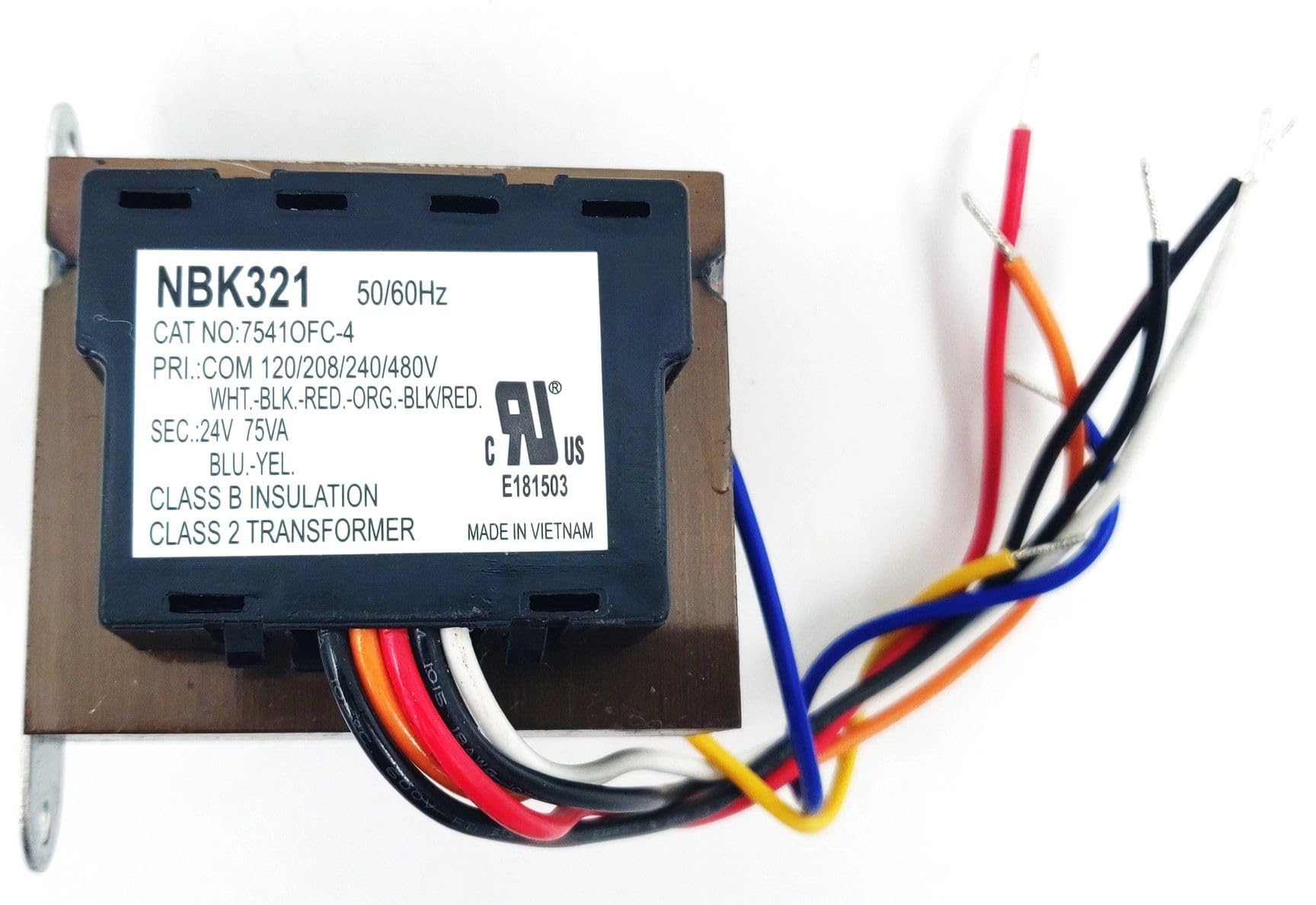 PartXpress Transformer Compatible with Mars 50321, 75VA-120/208/240/480V-24V