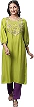 Aurelia Women's Viscose Regular Fit Casual Kurta