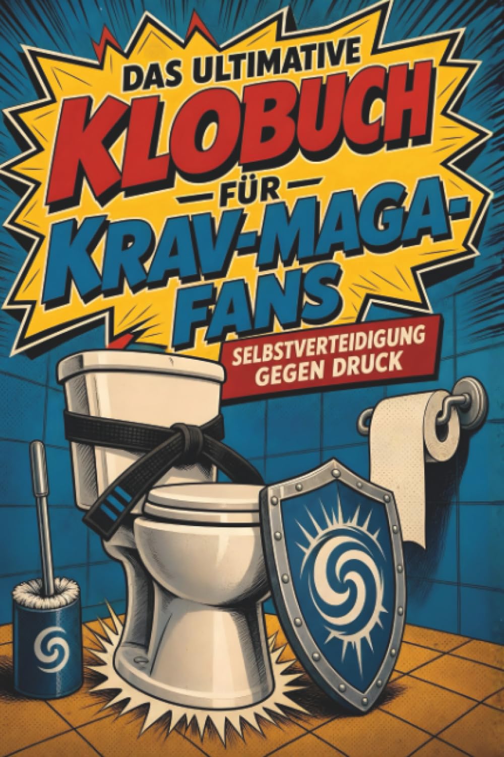 Das ultimative Klobuch für Krav-Maga-Fans: Selbstverteidigung gegen Druck. Lustiges Geschenk für Krav-Maga-Fans, Selbstverteidigung und Trainingsmatte