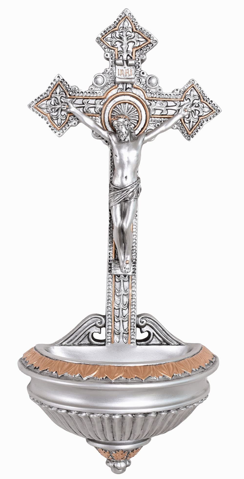 Holy Water Stoup Crucifix Jesus Christ Holy Water Bowl Sacral Palazzo Exclusive