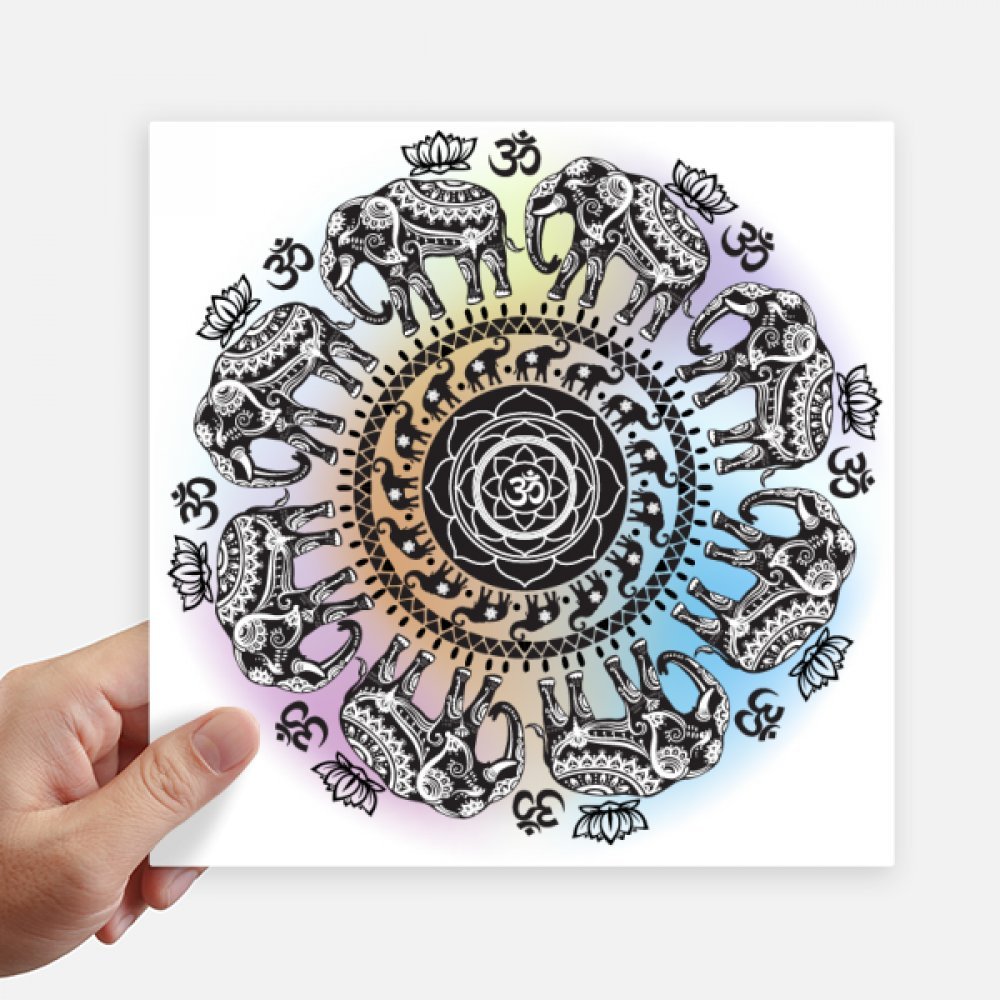 Sticker éléphant grand format 20cm étanche pour moto et pc portable