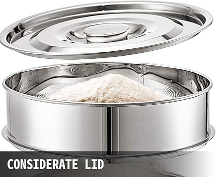 Automatic Vibrating Screen Machine, Electric Vibrating Screen Machine with 2 Sieves (12&80 Mesh), 150 RPM, for Rice and Traditional Chinese Medicine Powder Granules