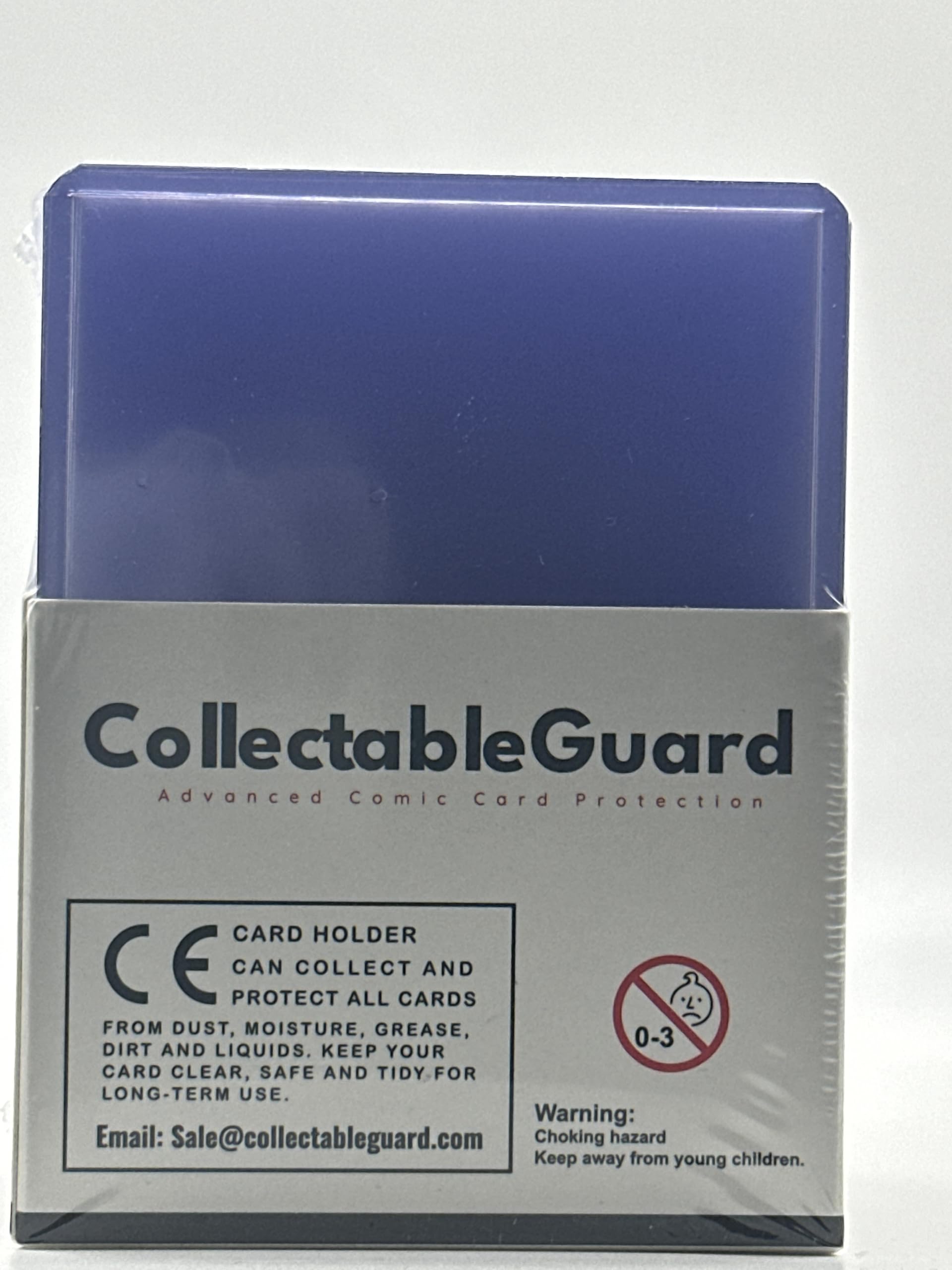 CollectableGuard Card 30 Toploaders Regular 35pt 3"x4", Clear/Blue - Image 3