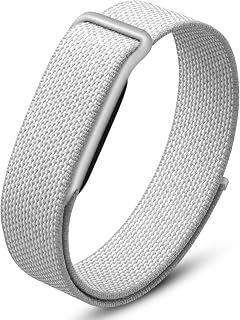 DADO Stretch Nylon Loop Band Compatible with Google Fitbit Air, Soft Breathable Woven Sport Strap, Adjustable Elastic Replacement Wristband for Men & Women