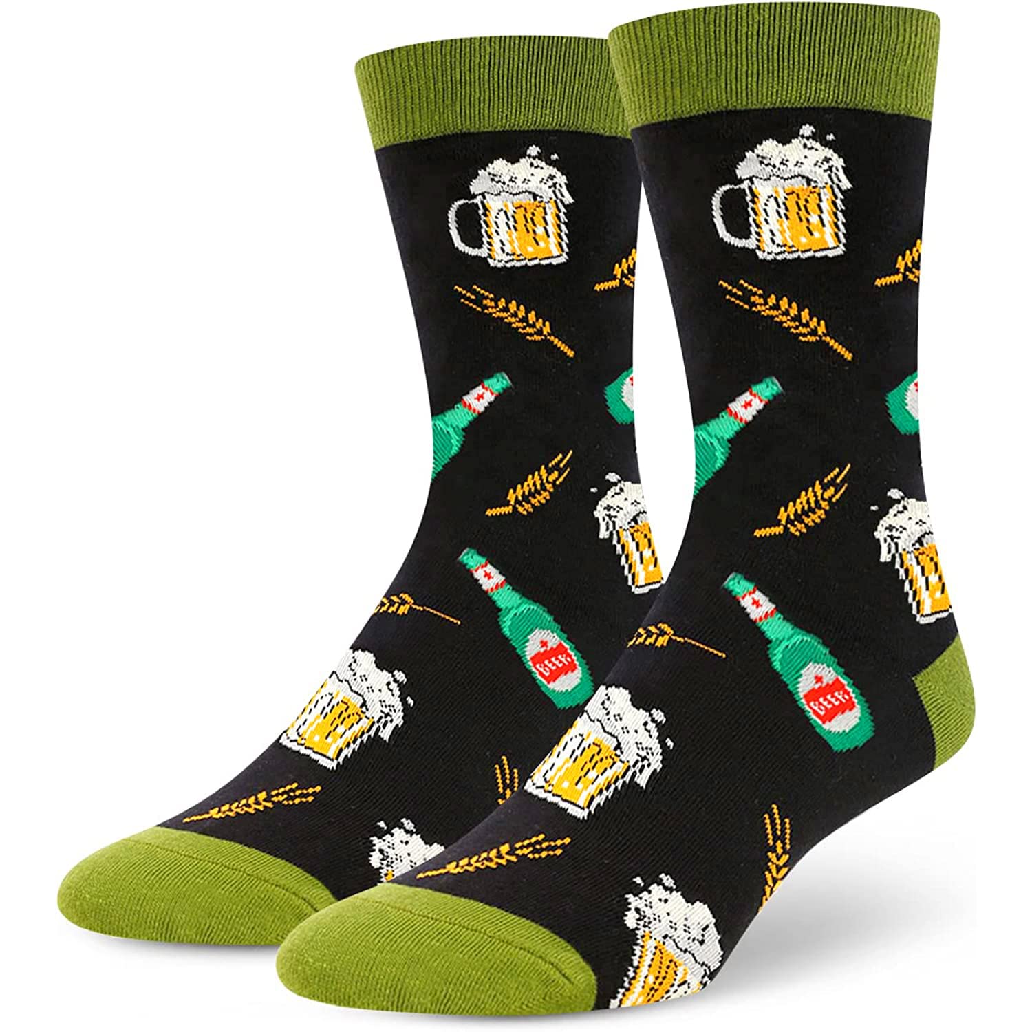 HAPPPYPOP Funny Crazy Silly Socks for Men Women Whiskey socks, Cool Whiskey Gifts for Men, Gifts for Whiskey Lover, Funny Drinking Gifts