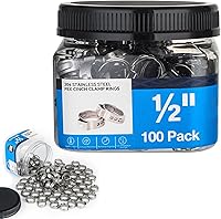 Vista 7 de Paquete de 200 anillos de abrazadera Pex de 3/4 pulgadas, anillo de crimpado PEX de acero inoxidable 304 premium, abrazaderas de ajuste Pex