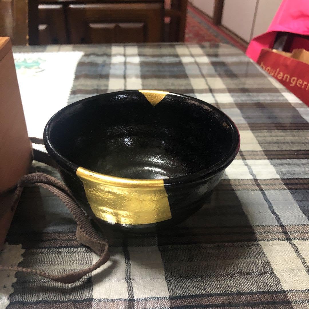 黒織部 クルス紋 茶碗 バチカン帝国の土 川本了生 造