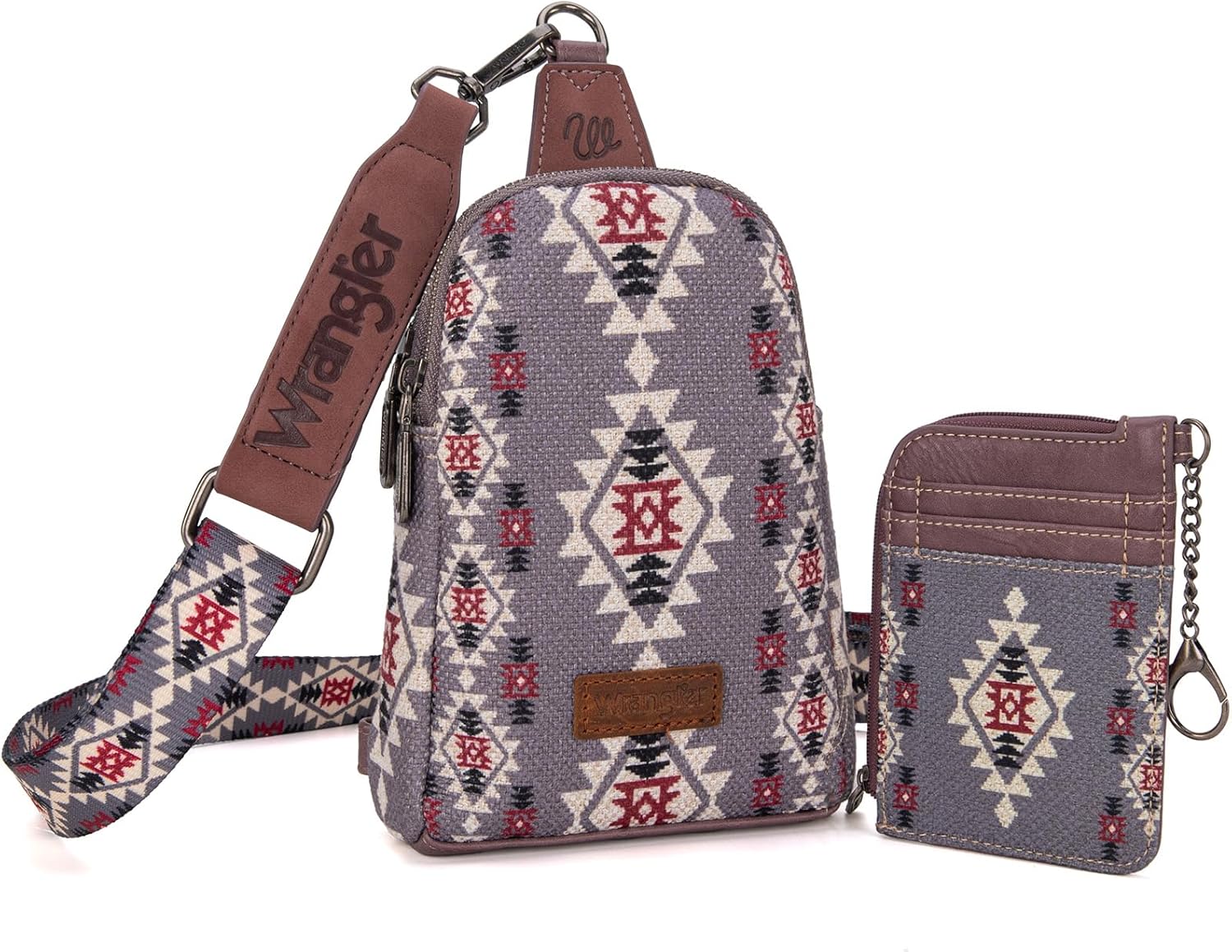 Wrangler Aztec Crossbody Sling Bags for Women Wallet Set | Sling, Bags - Image 4