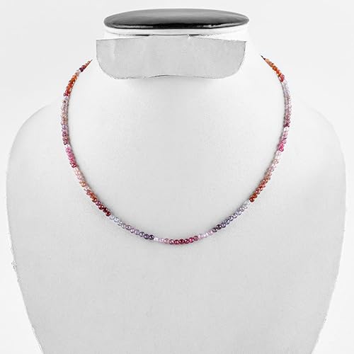 Miniatura 22 de Natural Grey Moonstone Gemstone Micro Round Beads Dainty Choker Necklace Jewelry for Women Healing Chakra Crystals June Birthstone Gift for Her