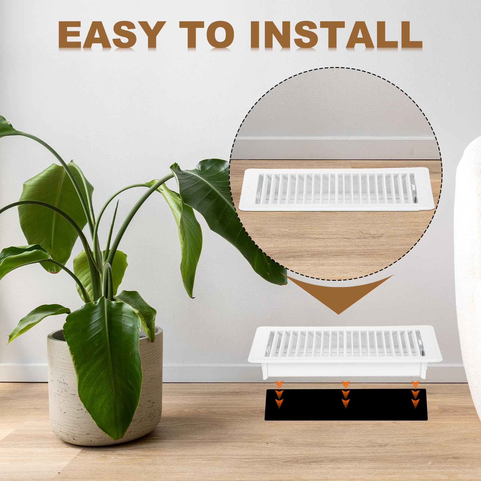 PATIKIL 10 x 2 Inch Floor Register - Image 3
