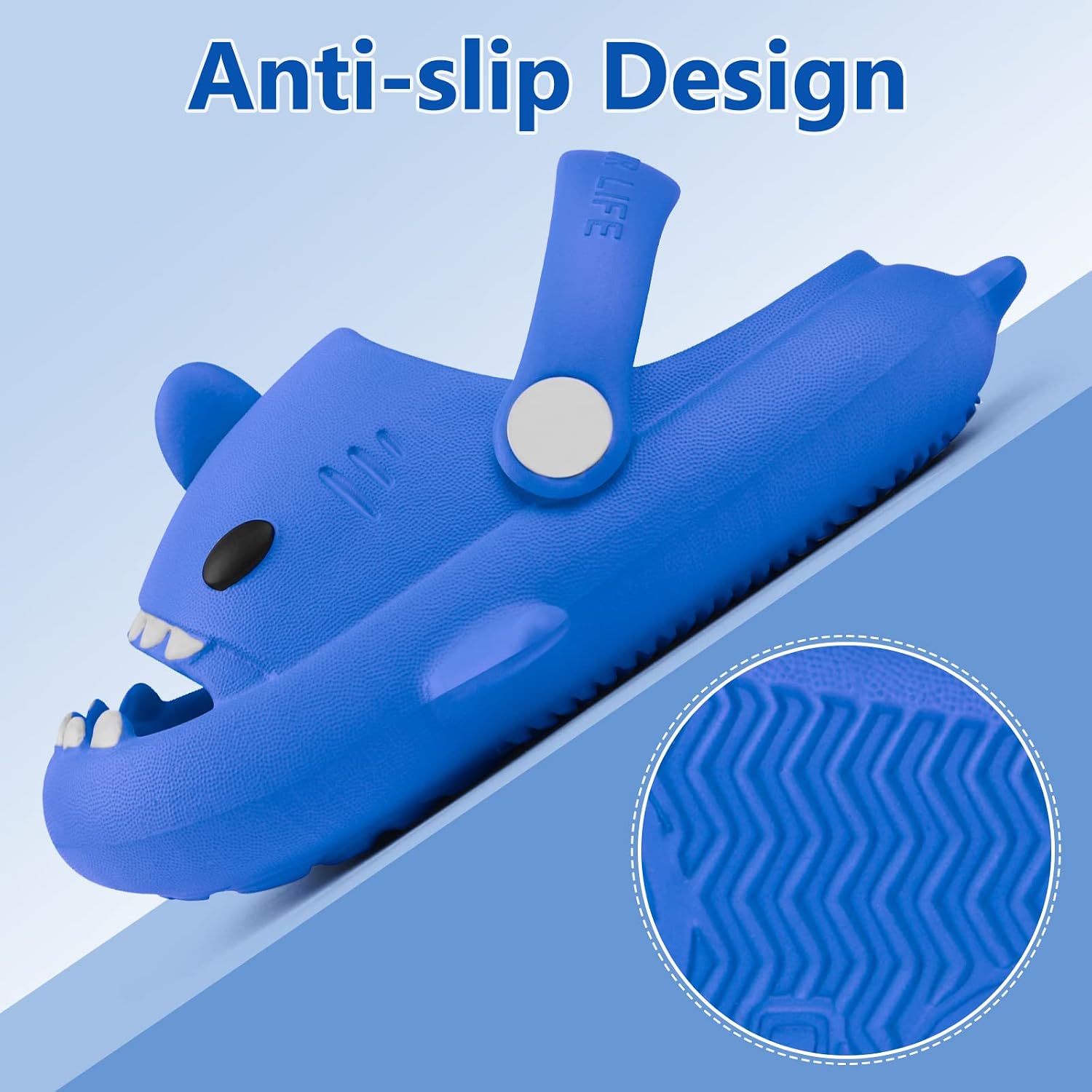Toddler Shark Cloud Slides | Kids Shower Sandals | Boys Girls Cute Cartoon Fish Flip Flops | Beach Pool Home Slippers Shoes | Quick Dry Non-Slip