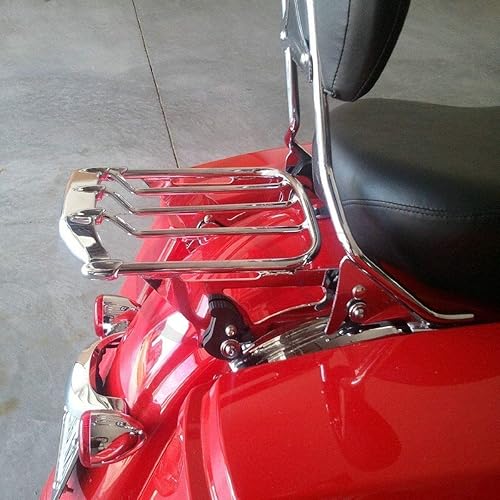 Miniatura 7 de TCMT Portaequipajes de Ala de Aire Two-UP Montaje Compatible con Harley Touring Street Glide Road King Road Glide 2009-2025 Electra Glide 2010-2013,