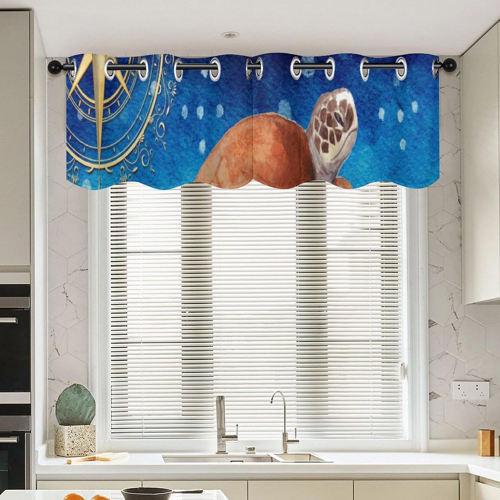 Rideaux occultants thème de la mer contre le vis-à-vis de chambre