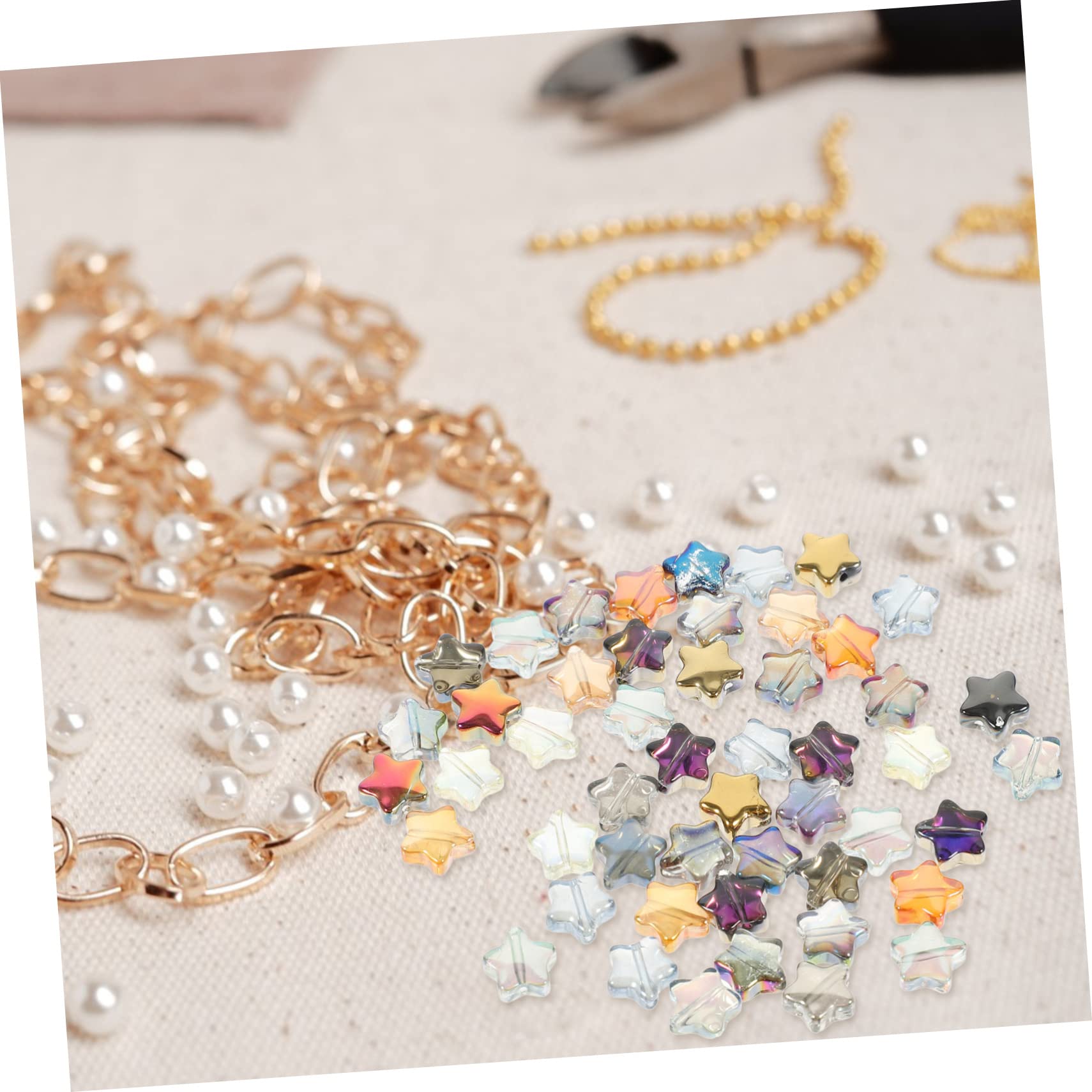 LALAFINA 800stücke Glasperlen Sternform Für Schmuck Für Armbänder Halsketten Und Kreative Bastelprojekte Langlebig Und Farbenfroh Geschenkidee Für Bastelfans