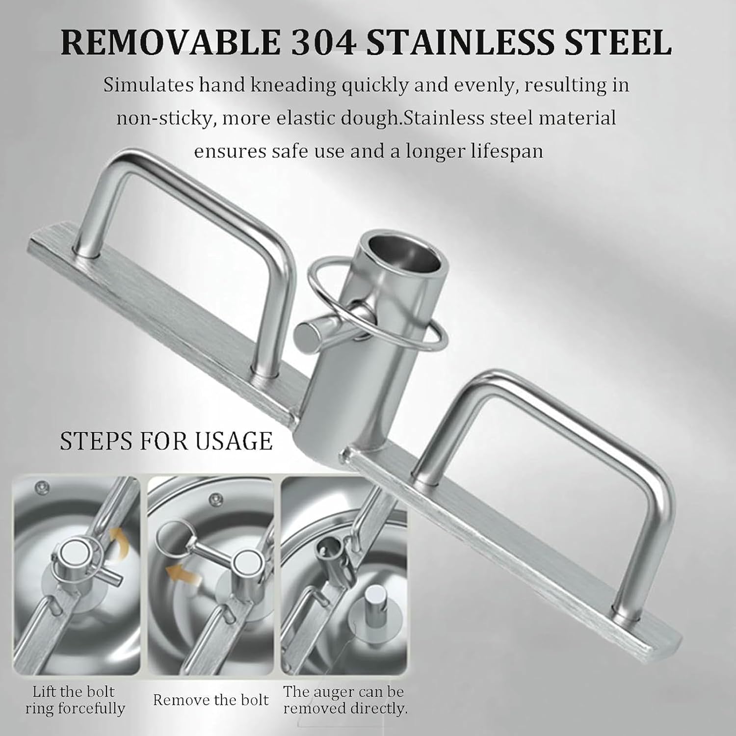 5kg/8kg 2200W Dual Rotating Dough Kneading Machine, Commercial Household Dough Mixer, with Bowl, Lid, for Bakery, Pizzeria & Restaurant