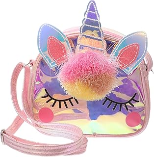 3 Peças Bolsa De Ombro De Unicórnio Bolsa Crossbody De Unicórnio Bolsa De Ombro Bolsa Infantil Mini Bolsa Para Meninas Bolsa Transparente Iridescente Bolsa Crossbody Extravagante