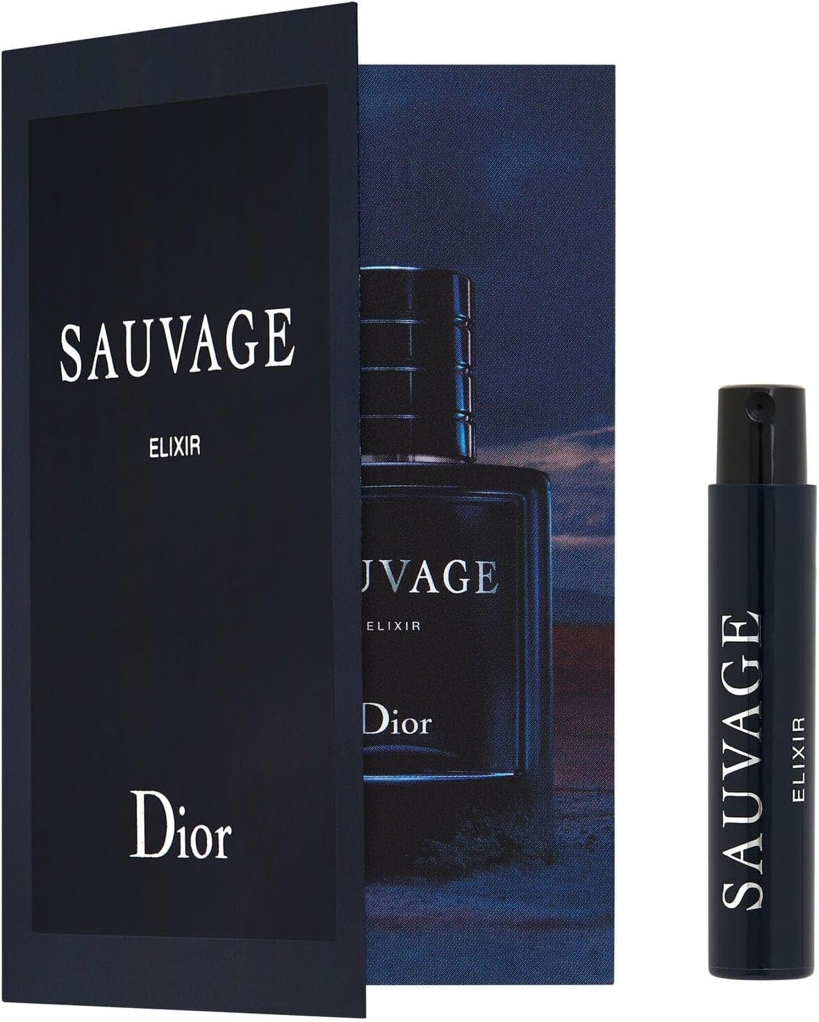Sauvage Elixir 0.03 Fl Oz / 1 mL Deluxe Travel Size Vial Lot Of 2 (0.06)