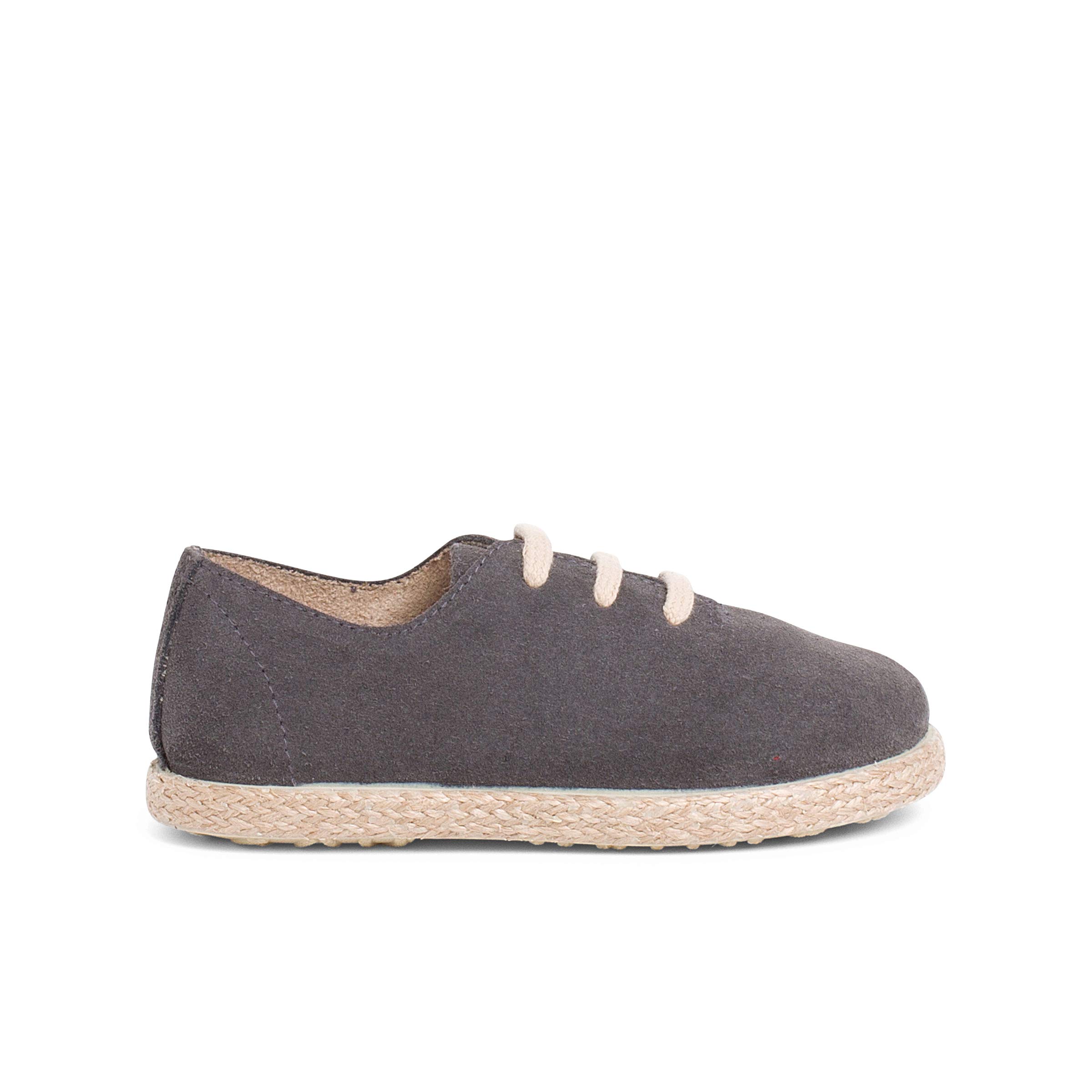 Pisamonas Zapatillas Cordones Serraje y Yute NiƱos