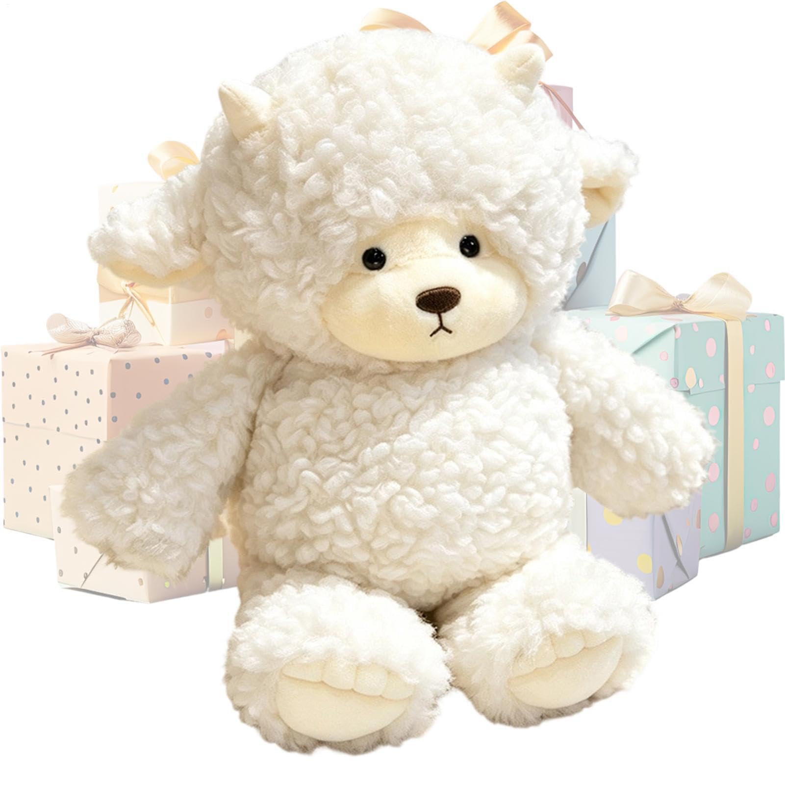 Peluche de peluche, calmante, suave, decorativo, cómodo juguete