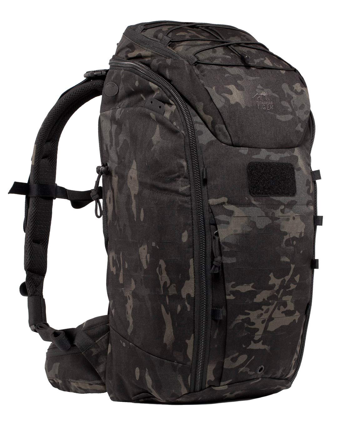 Tasmanian Tiger TT Modular Pack 30 plecak turystyczny o pojemności 30 litrów wraz z organizerem, zestaw dodatkowych kieszeni dla większego porządku, Multicam Black, 30L, Plecak, plecaki