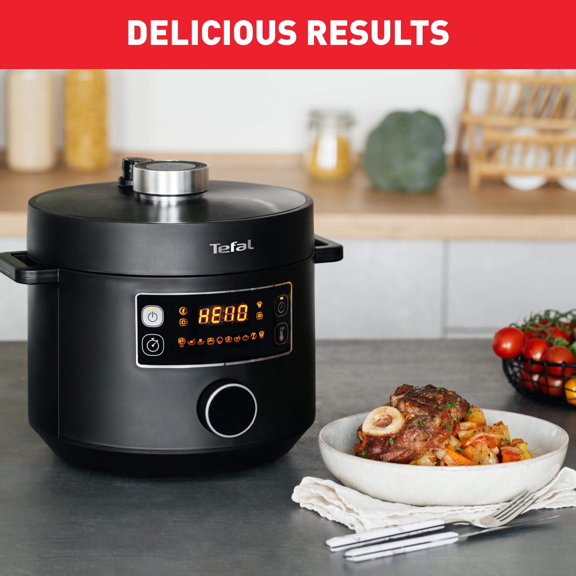 ティファールCooker Compact Multi Cooker Amazon.com: Tefa Multikocher Turbo Kitchen 5L BK: Home & Kitchen