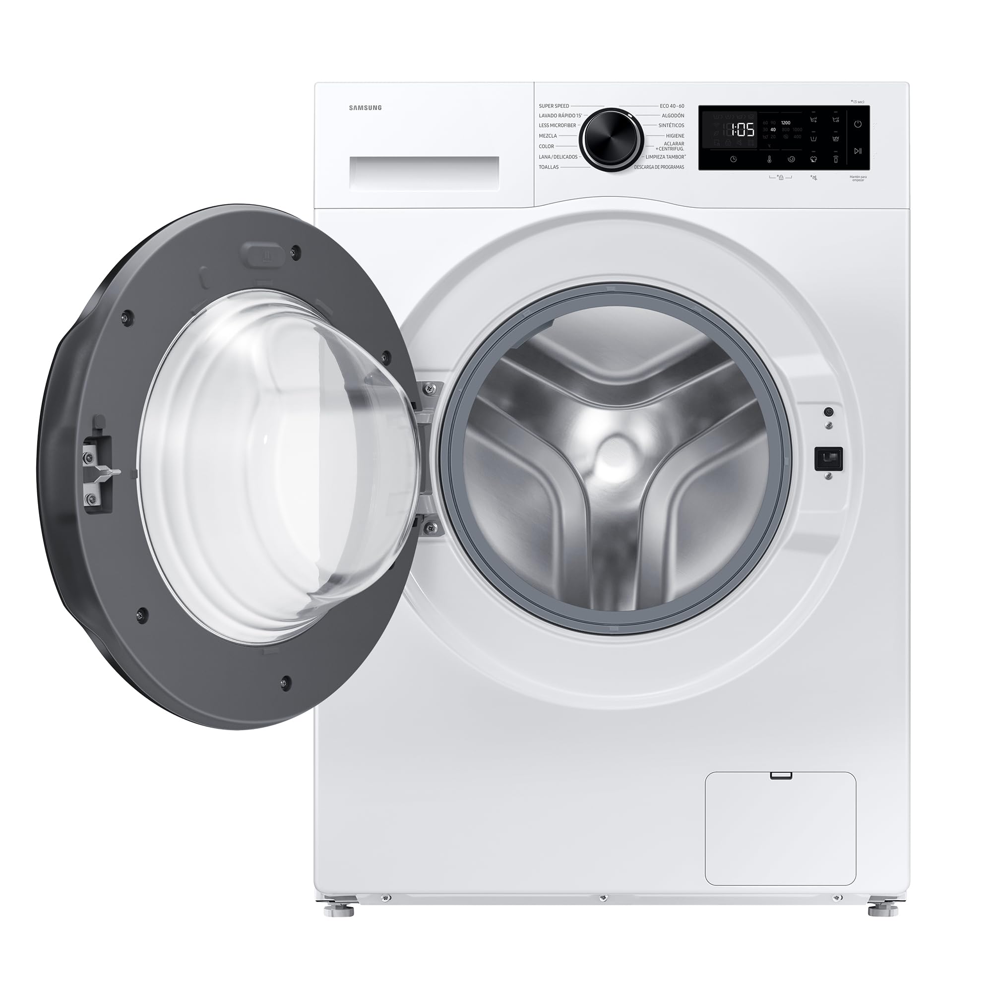 Samsung Lavadora AI con fondo reducido 8kg AI EcoBubble™ Clase A Blanca WW80FG5L32AEEC