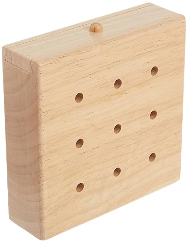 Miniatura 4 de Baseline - 453602 453602 Tablero de clavijas de madera de 9 agujeros para mejorar la coordinación motora fina, la destreza del dedo, la