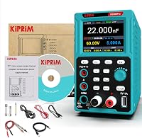 Kiprim DC605Pro 2-in-1 laboratóriumi tápegység multiméteres funkcióval, 0-60V, 0-5A, adattárolás 9