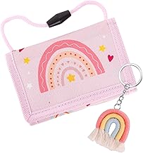 Children's Boys Wallet, Neck Pouch, Children's Purse with Key Ring, Football Gifts for Boys, Neck Pouch Boys for Birthday Gift, rainbow, Sports
