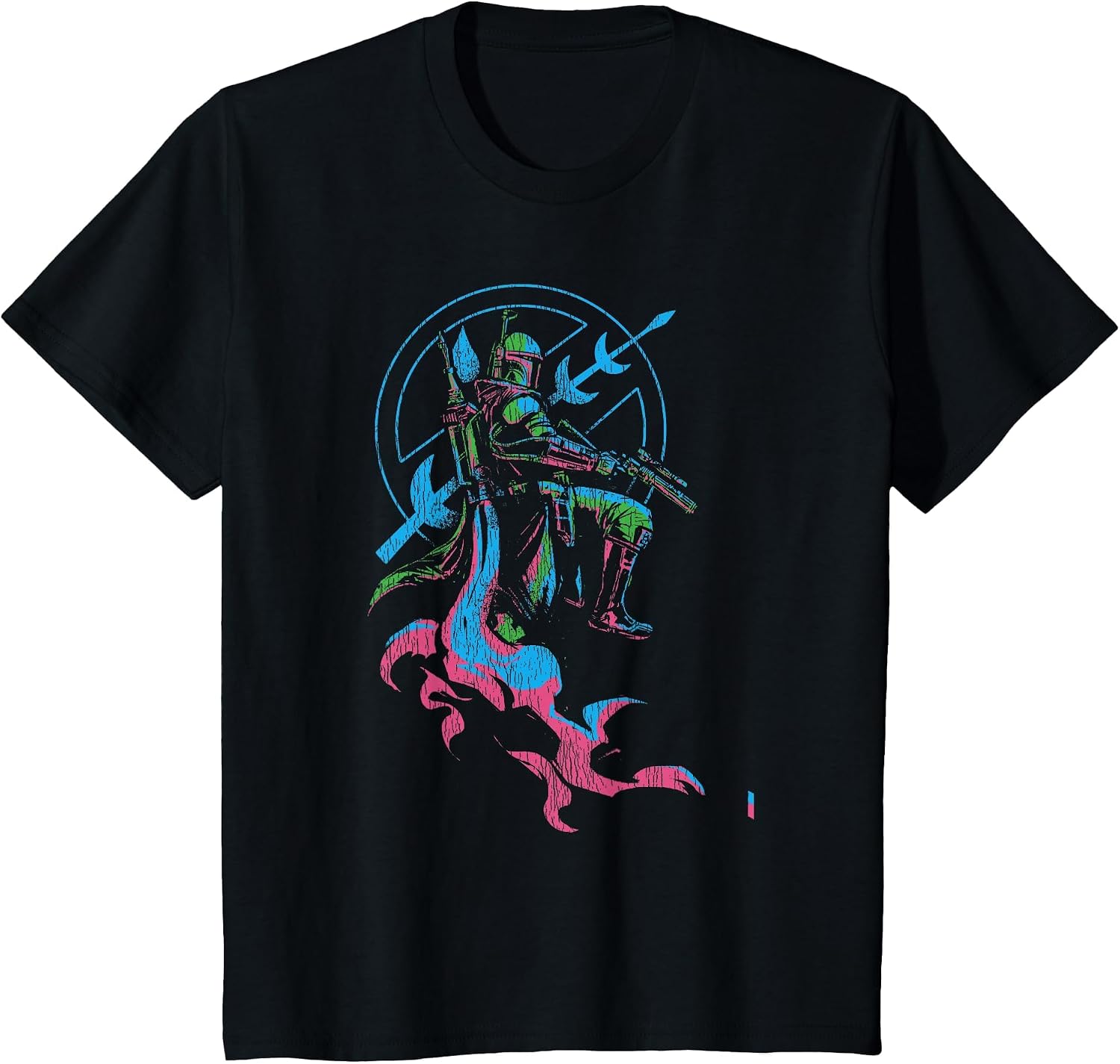 Star Wars The Book Of Boba Fett Retro Color Pop Poster V-2 T-Shirt