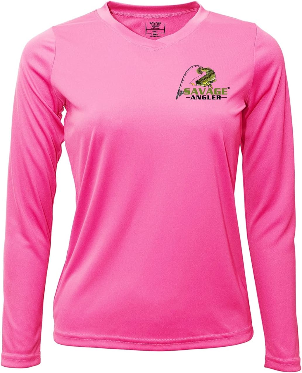 Women's Bass Angler Quick Drying Long Sleeve Performance Fishing Shirt with UPF 50+ Sun Protection