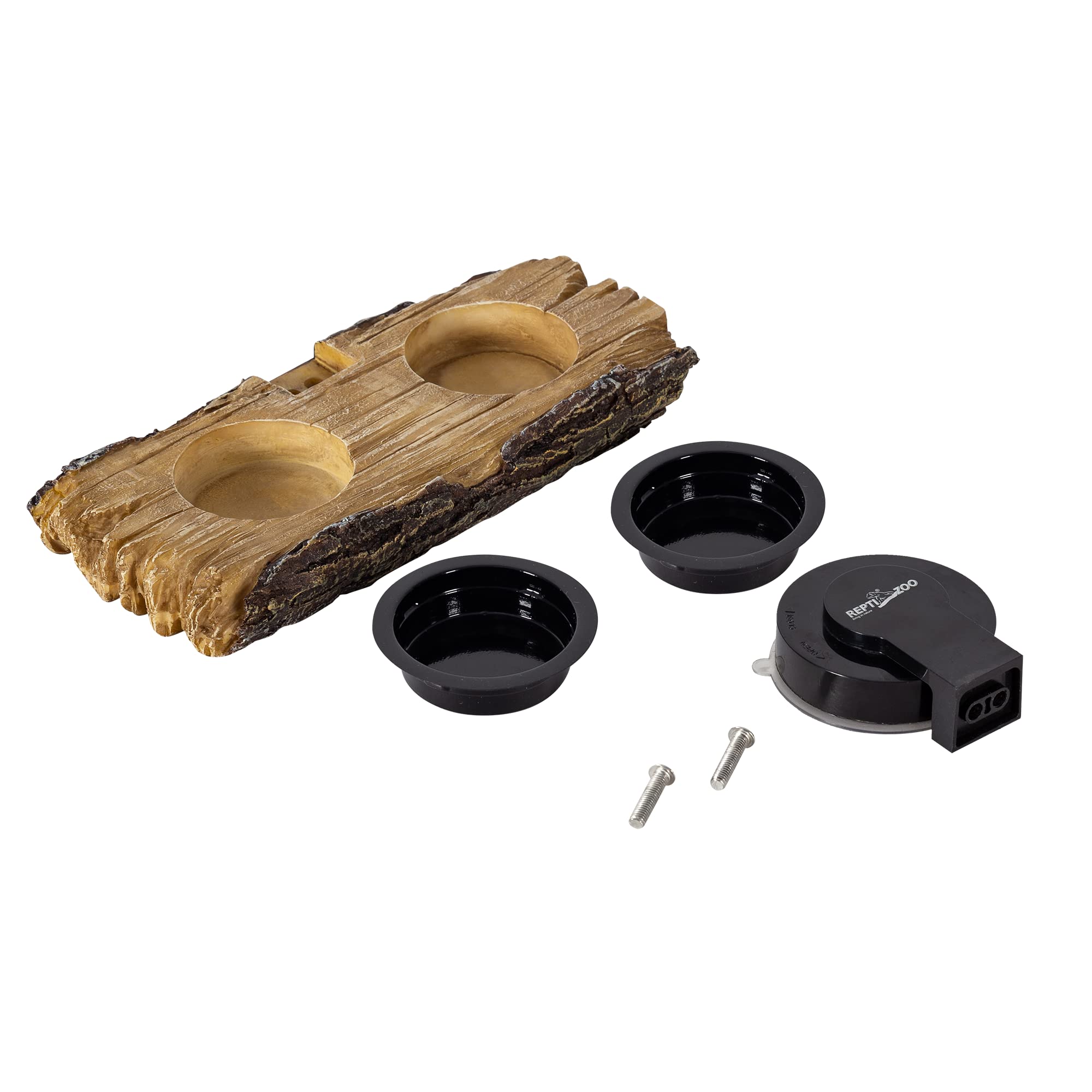 ReptiZoo MANGEOIRE Doble 2 en 1 o Rampa Tortugas con ventosas, 20 x 9,5 x 3 cm