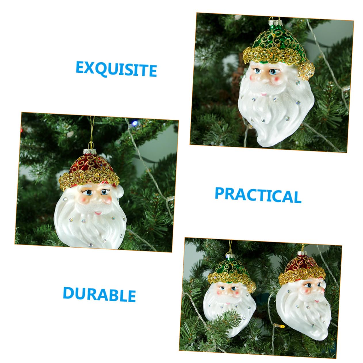 TOPBATHY 8 Pz ornamenti di babbo natale angeli natalizi angioletti natalizi decorazioni natalizie di babbo natale decorazione dell'albero di natale decorazioni casa forniture natalizie