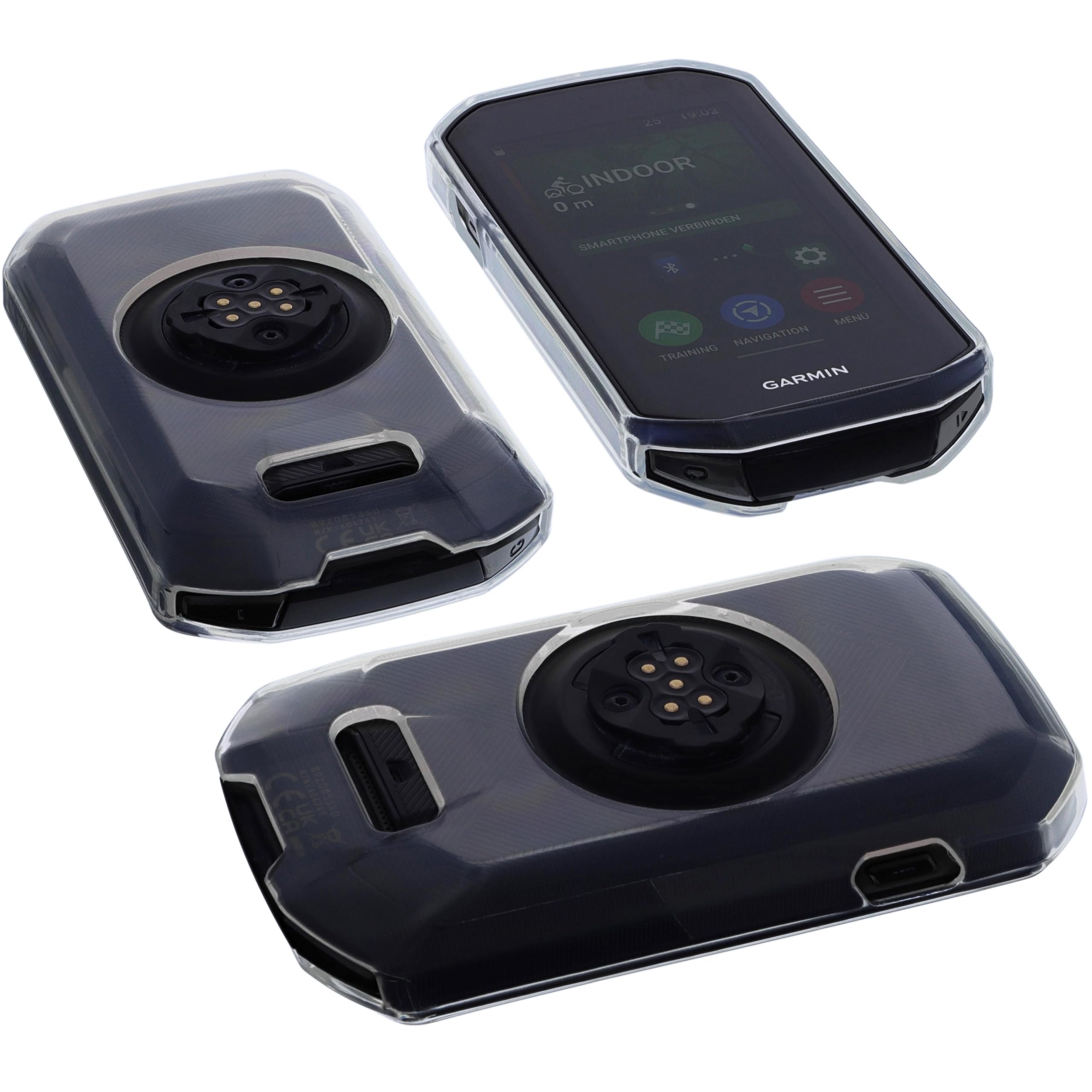 Etui kompatybilne z Garmin Edge 1050 TPU ochronne torba przezroczysta odporna na wstrząsy odporna na zarysowania do MTB e-bike