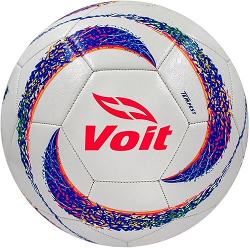 Voit Balón de Fútbol N 5 Liga MX Apertura 2023 Tempest, BlancoAzulRosa ÚNICAMENTE USO REPARATIVO