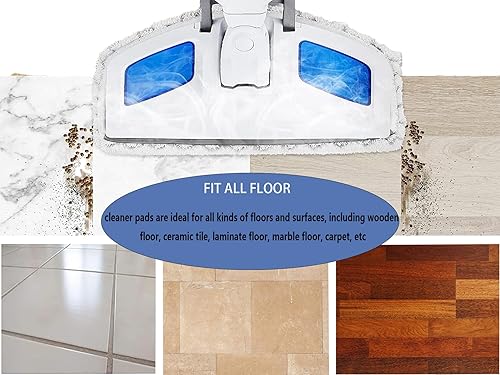 Miniatura 5 de Paquete de 8 almohadillas de repuesto reutilizables para trapeador de vapor Bissell Powerfresh 1940 1806 1544 2075 2685A 2181 2814 Series, modelo