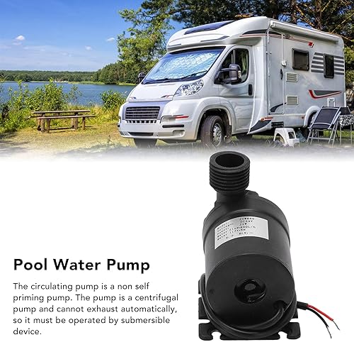 Miniatura 3 de Bomba de agua sin escobillas DC 24V 22W 800LH IP68 impermeable 5M16.4ft cabeza de bombeo bomba de agua ultra silenciosa, para acuario, fuente,